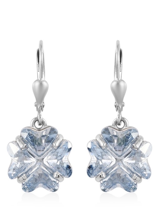 Swarovski Jewelry - SWAROVSKI Blue Shade Crystal Earrings